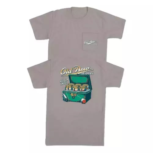 Old Row Keep Em On Ice SS Pocket Tee Print Jacquard Patchwork