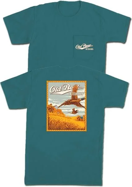 Old Row Outdoors Pheasant Hunt SS Pocket Tee Knit Fabric Woven Fabric Fleece Fabric