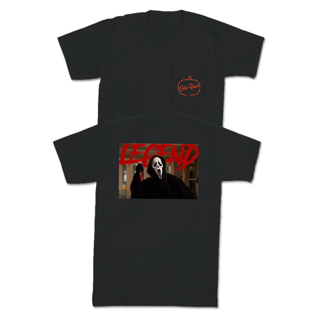Old Row The Ghostface Spooky Legend SS Pocket Tee Chenille Blend Fleece Blend Nylon Blend Old Row The Ghostface Spooky Legend SS Pocket Tee Chenille Blend Fleece Blend Nylon Blend