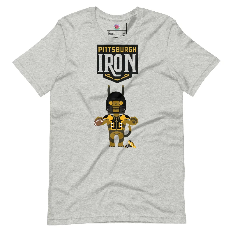 Pittsburgh Iron F Unisex t-shirt Silk Blend Satin Velvet