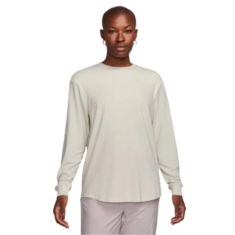 One Relaxed Dri-Fit Long Sleeve T-shirt Thin T-Shirt Open Front Quick Dry