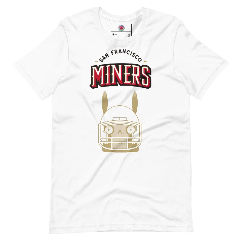 San Francisco Miners H Unisex t-shirt Embroidered Appliqued Beaded