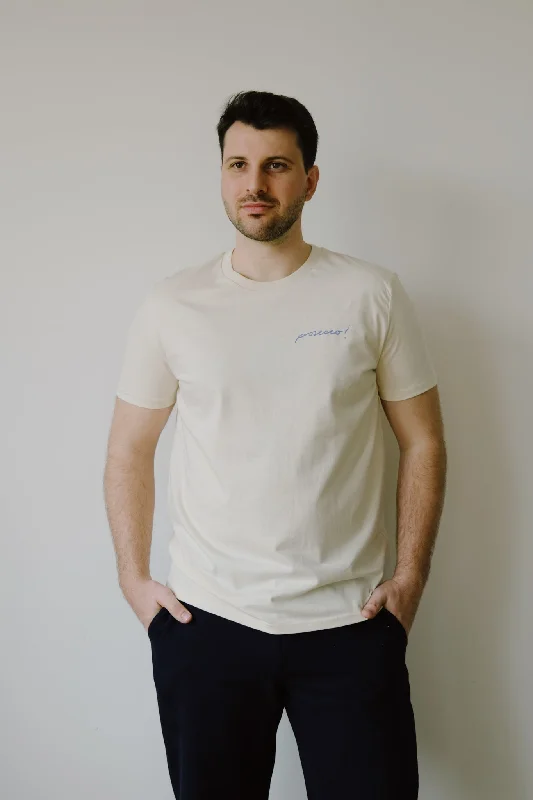 unisex t-shirt - prosecco? - natural Mesh Blend Leather Blend Suede Blend