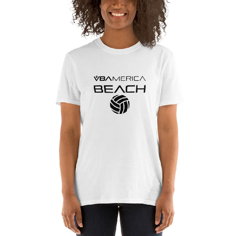 VBAmerica Beach Short-Sleeve T-Shirt Fitted T-Shirt Seamless Stretchy