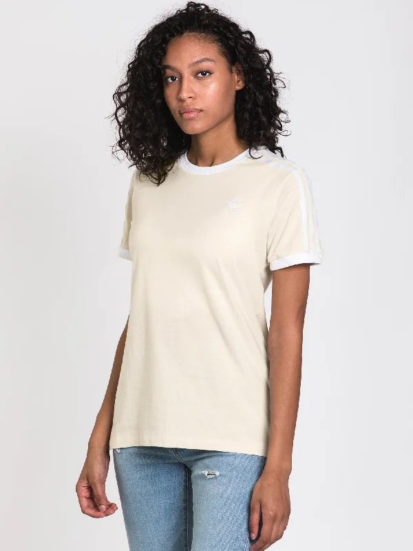 ADIDAS 3 STRIPE T-SHIRT  - CLEARANCE Basic T-Shirt Crew Neck Short Sleeve