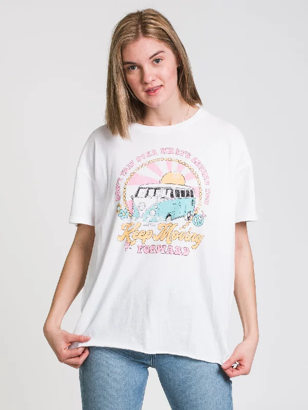 HARLOW BOYFRIEND SCREEN PRINT TEE - CLEARANCE Embroidered Appliqued Beaded