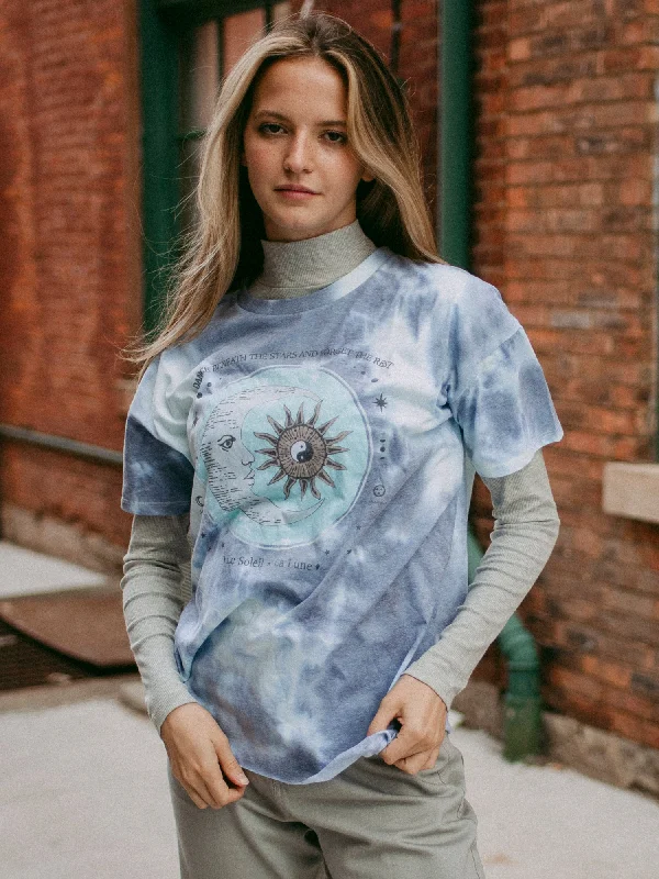 HARLOW BOYFRIEND TEE SCREEN PRINT - CLEARANCE Asymmetrical Pockets Print