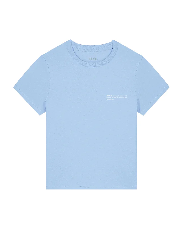 Womens Classic-fit Organic T-shirt in Sky Blue