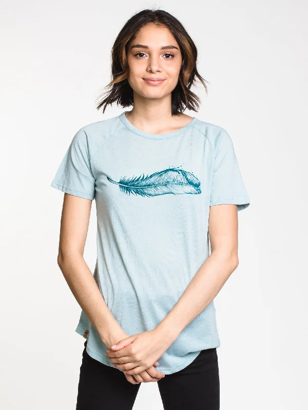 WOMENS FEATHERWAVE RGLN TEE - BLUE - CLEARANCE Layered Multi-layer Single Layer