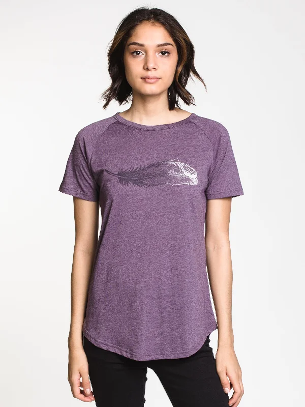 WOMENS FEATHERWAVE RGLN TEE - VIOLET - CLEARANCE