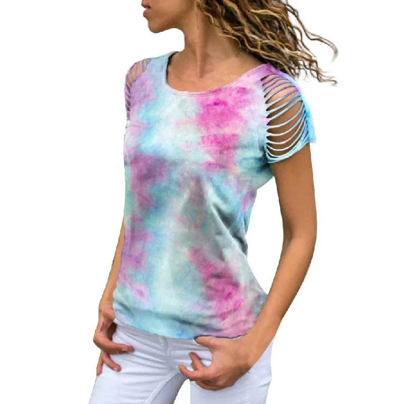 Women's T-Shirt Off shoulder short sleeve