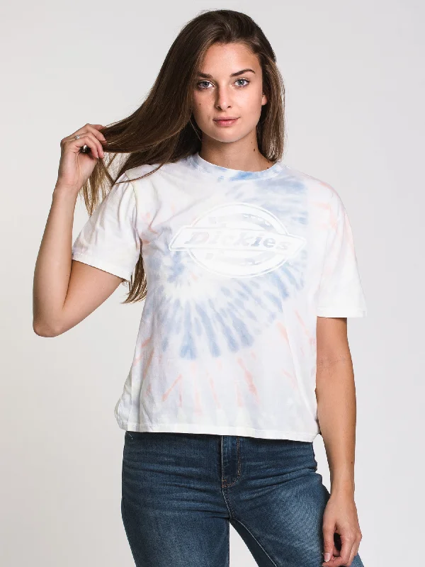 DICKIES TOMBOY SHORT SLEEVE TEE  - CLEARANCE Hooded Caped Shawl Collar