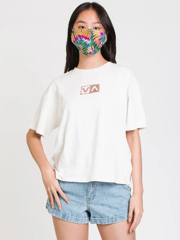 RVCA VA BOX SHORT SLEEVE TEE  - CLEARANCE Hooded Caped Shawl Collar