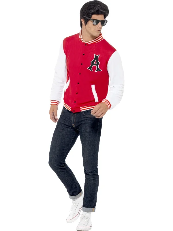 Men's 50's College Jock Letterman Baseball Retro Jacket