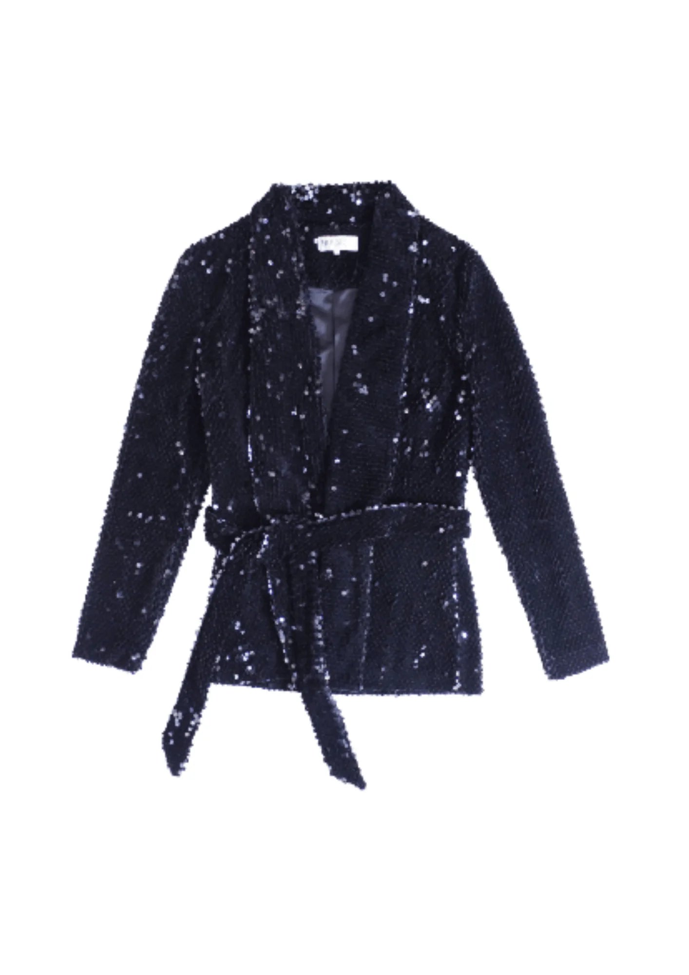 BLACK VELVET JACKET WITH SEQUINS