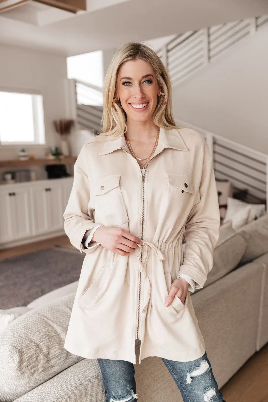 Aniston Everyday Jacket In Ivory - Jodifl