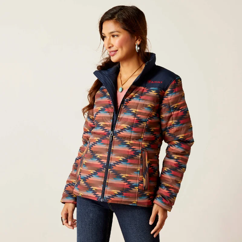 Ariat Women's Crius Insulated Jacket Notch Collar Peter Pan Collar Cowl Neck
