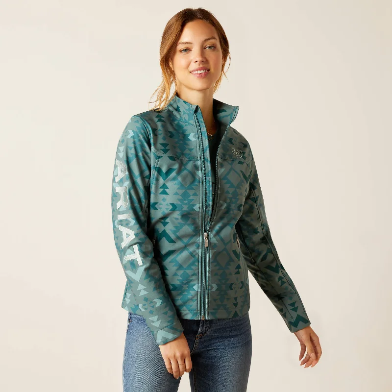 Ariat Women's New Team Softshell Print Jacket Cotton Fabric Linen Fabric Terry Fabric Ariat Women's New Team Softshell Print Jacket Cotton Fabric Linen Fabric Terry Fabric