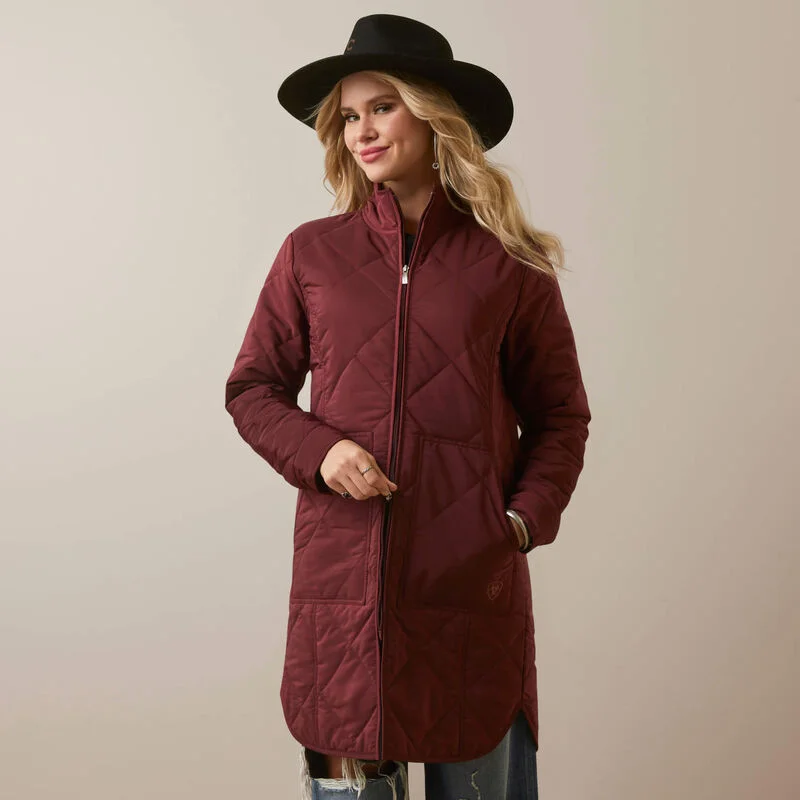 Ariat Women's Quilted Jacket Satin Fabric Silk Fabric Chiffon Fabric