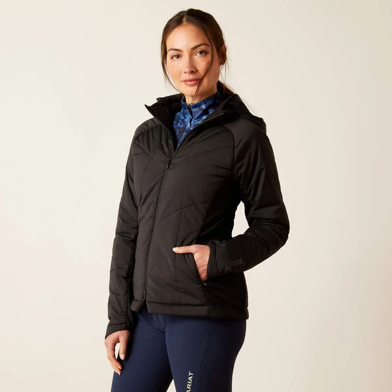 Ariat Women's Zonal Insulated Black Jacket Zip Front Button Front Snap Front