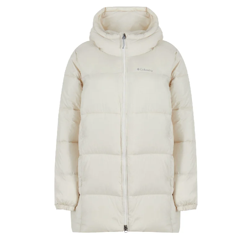 Columbia Womens Puffect Hooded Mid Puffer Jacket Chalk