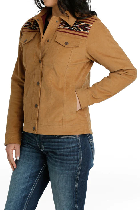 Women's Cinch Corduroy Trucker Jacket - Brown Insulated Jacket Fitted Jacket Loose Jacket Women's Cinch Corduroy Trucker Jacket - Brown Insulated Jacket Fitted Jacket Loose Jacket