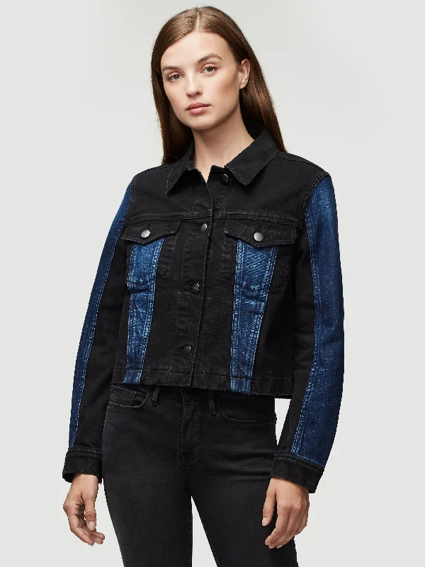Denim Block Jacket -- Joker Fitted Jacket Loose Jacket Oversized Jacket