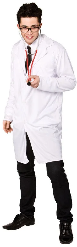 Mens Doctors ER White Coat Costume Jacket