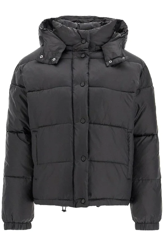 PINKO "down jacket with logo patch Lace Jacket Ribbed Jacket Sequined Jacket