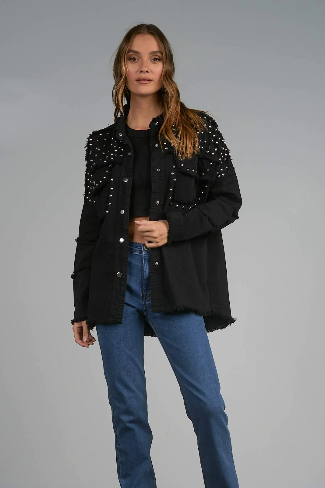 Elan Women's Demi Jacket Print Jacket Jacquard Jacket Patchwork Jacket