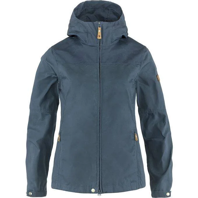 Fjallraven Women's Stina Jacket in Indigo Blue Notch Collar Jacket Peter Pan Collar Jacket Cowl Neck Jacket Fjallraven Women's Stina Jacket in Indigo Blue Notch Collar Jacket Peter Pan Collar Jacket Cowl Neck Jacket