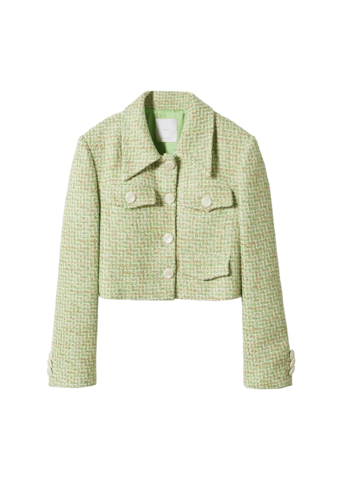 TWEED JACKET WITH PEARL BUTTONS