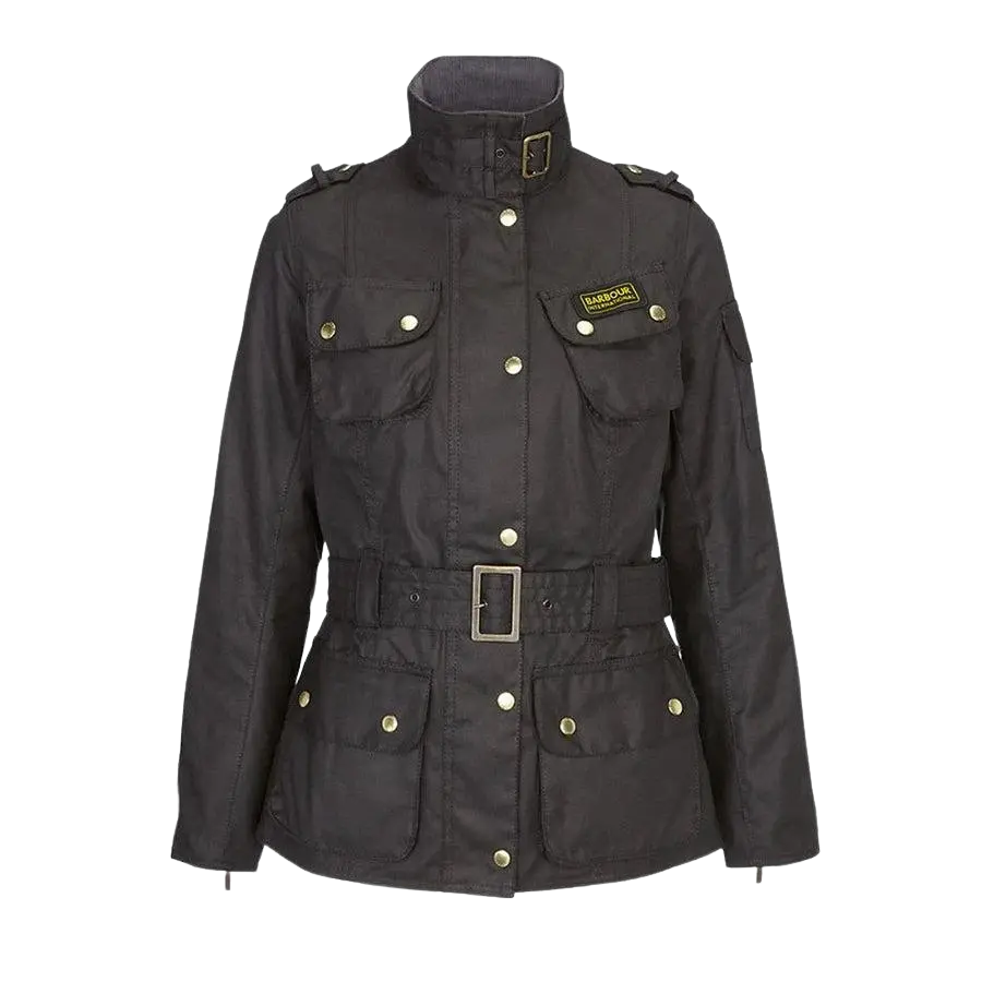 Barbour International Ladies International Waxed Jacket in Black Striped Jacket Polka Dot Jacket Floral Jacket Barbour International Ladies International Waxed Jacket in Black Striped Jacket Polka Dot Jacket Floral Jacket
