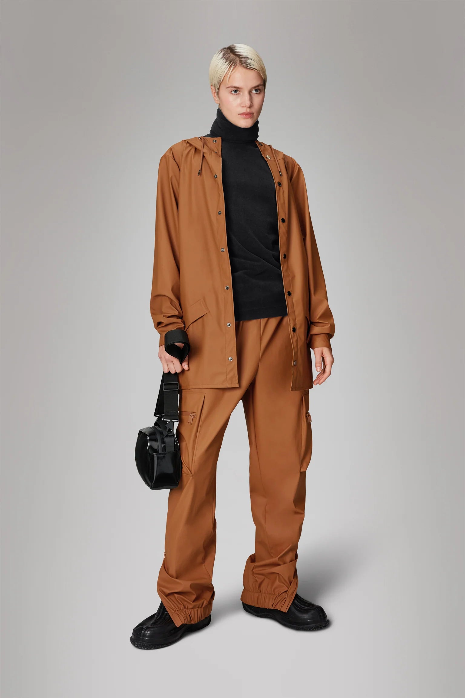 JACKET IN RUST Oversized Jacket Tailored Jacket Straight Jacket