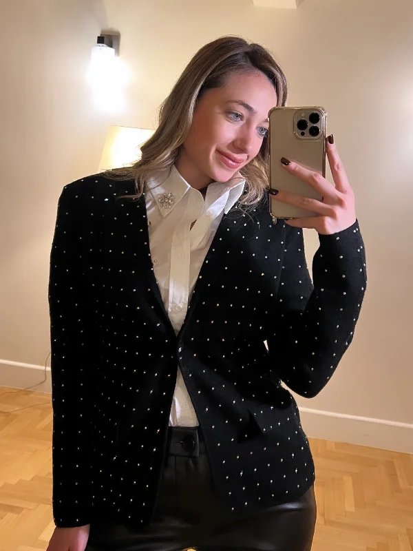 Knit Blazer/Jacket  with crystals