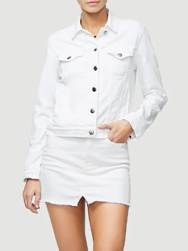 Le Vintage Jacket -- Blanc Notch Collar Peter Pan Collar Cowl Neck