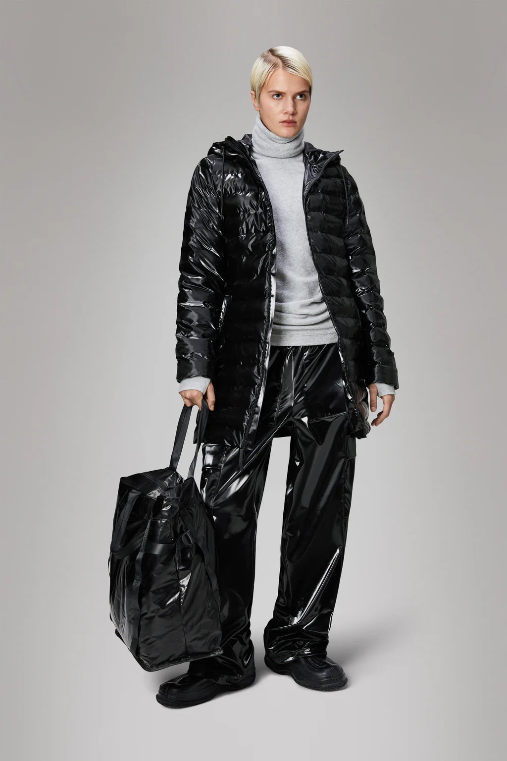 LOJHA POLNG PUFFER CURVE JACKET W3T3 Insulated Jacket Fitted Jacket Loose Jacket