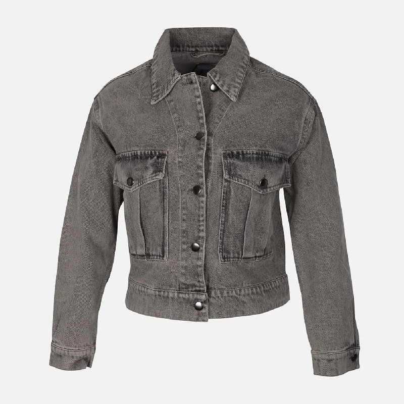 LADIES DENIM JACKET Bomber Jacket Anorak Windbreaker