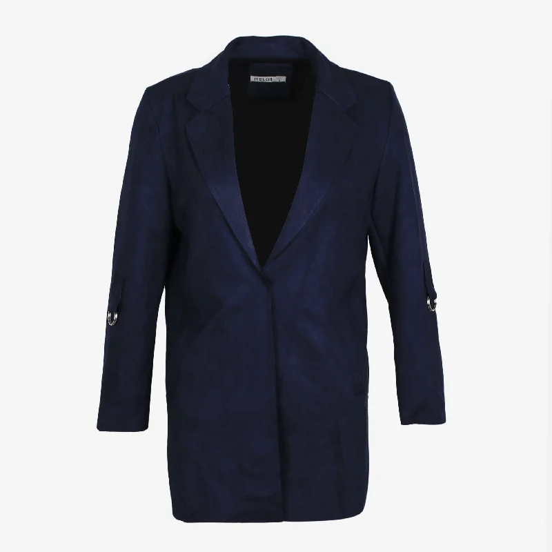 LADIES LONG SLEEVE SUEDE JACKET Fitted Jacket Loose Jacket Oversized Jacket
