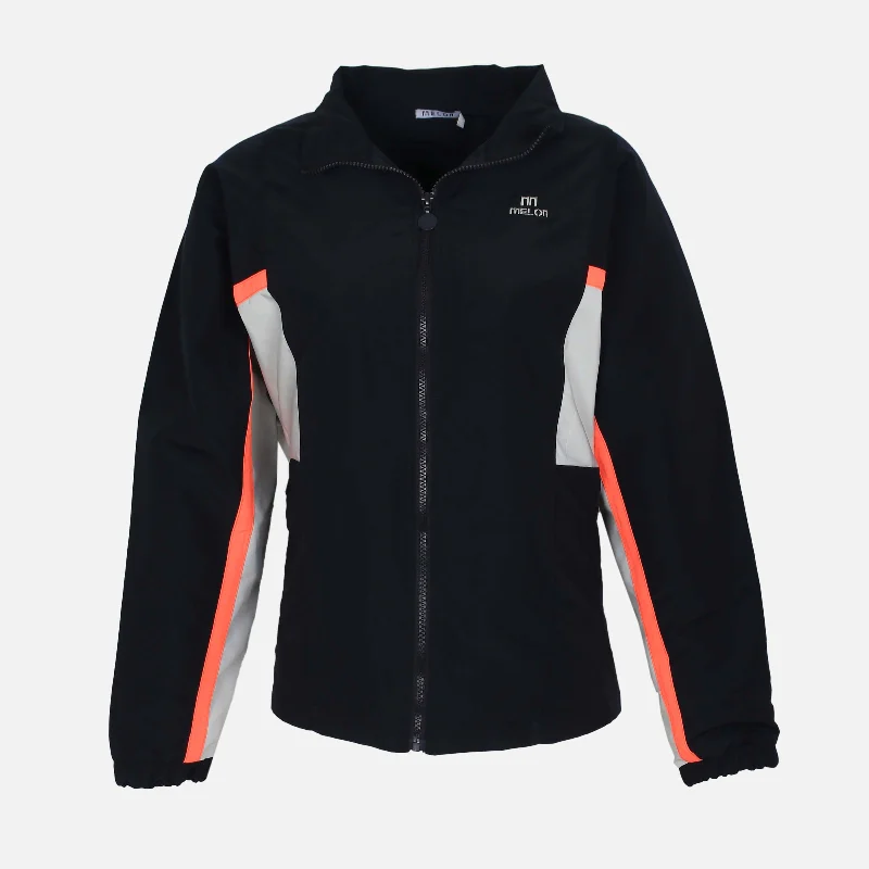 LADIES WOVEN JACKET Hoodie Zip-Up Jacket Button-Up Jacket