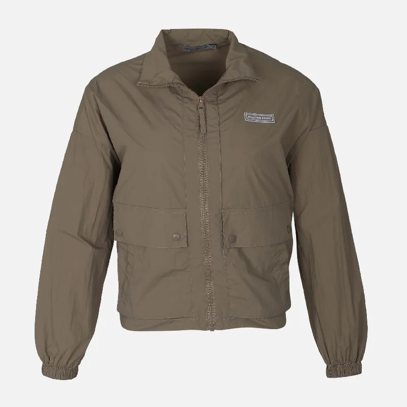 LADIES WOVEN JACKET Oversized Jacket Tailored Jacket Straight Jacket