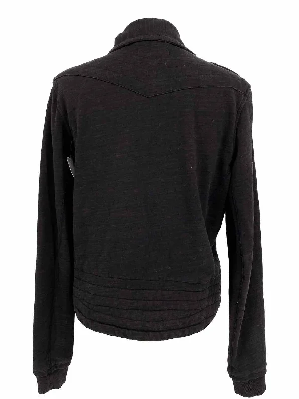 rag & bone Women's Black Zip Cotton Blend Size M Jacket Denim Jacket Leather Jacket Suede Jacket rag & bone Women's Black Zip Cotton Blend Size M Jacket Denim Jacket Leather Jacket Suede Jacket