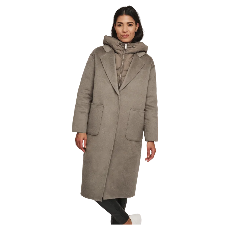 Rino & Pelle Reni Wool Coat With Removable Down Jacket