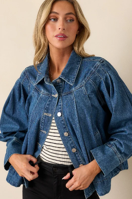 Sapphire Reflections Dark Wash Denim Jacket