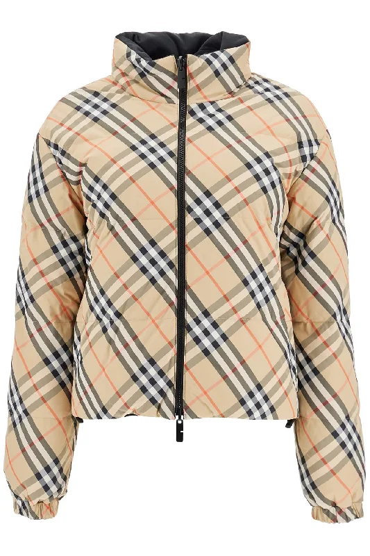 BURBERRY short reversible down jacket Collared Jacket Crew Neck Jacket Turtle Neck Jacket BURBERRY short reversible down jacket Collared Jacket Crew Neck Jacket Turtle Neck Jacket