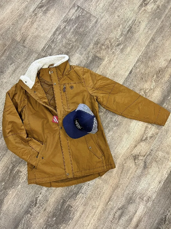 Women's Ariat Grizzly Insulated Jacket-Brown Rayon Fabric Velvet Fabric Corduroy Fabric Women's Ariat Grizzly Insulated Jacket-Brown Rayon Fabric Velvet Fabric Corduroy Fabric