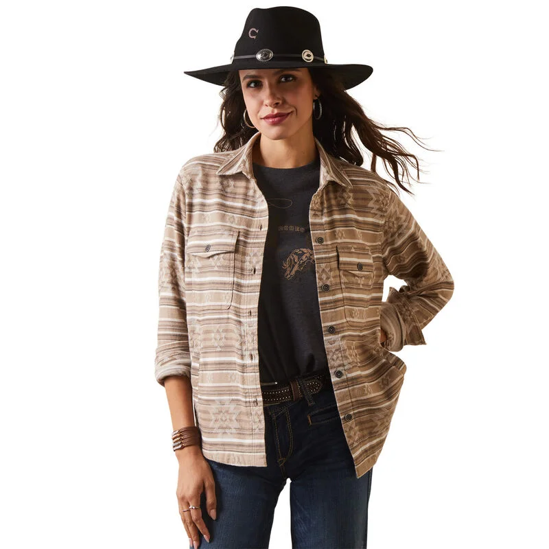 Women's Ariat REAL Chore Shirt Jacket Hooded Jacket Caped Jacket Shawl Collar Jacket Women's Ariat REAL Chore Shirt Jacket Hooded Jacket Caped Jacket Shawl Collar Jacket