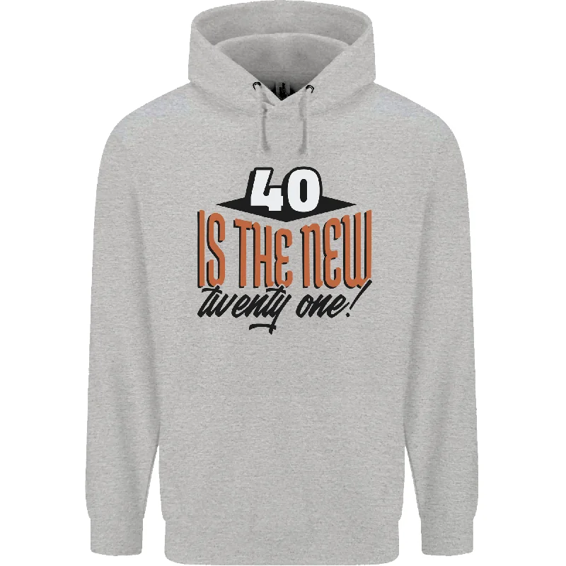 40th Birthday 40 is the New 21 Funny Mens 80% Cotton Hoodie Oversized Hoodie Comfort Casual 40th Birthday 40 is the New 21 Funny Mens 80% Cotton Hoodie Oversized Hoodie Comfort Casual