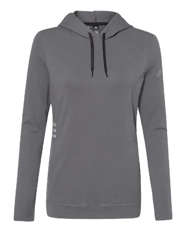 Adidas A451 Women's Lightweight Hooded Sweatshirt - Grey Five Hoodie with Hood Adjustable Protection Adidas A451 Women's Lightweight Hooded Sweatshirt - Grey Five Hoodie with Hood Adjustable Protection