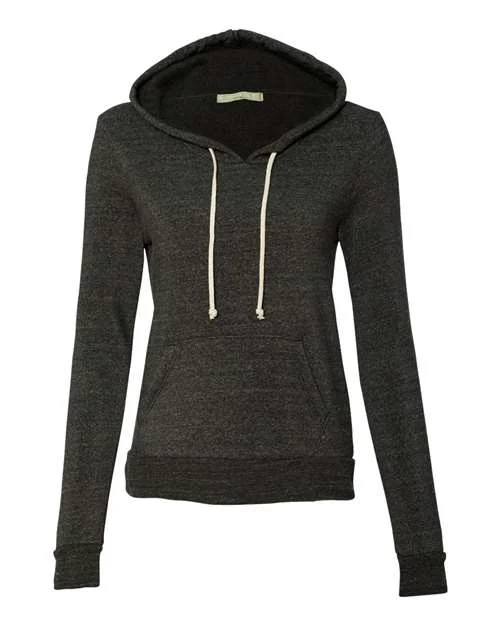 Alternative 9596 Womens Athletics Eco-Fleece Hooded Sweatshirt - Eco Black Hoodie with Rhinestones Sparkly Elegant Alternative 9596 Womens Athletics Eco-Fleece Hooded Sweatshirt - Eco Black Hoodie with Rhinestones Sparkly Elegant